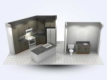 2020 Design Kitchen and Bathroom Rendering