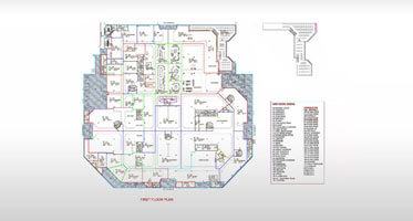PDF to CAD conversion for a 4 storey building project improves communication while meeting timelines.