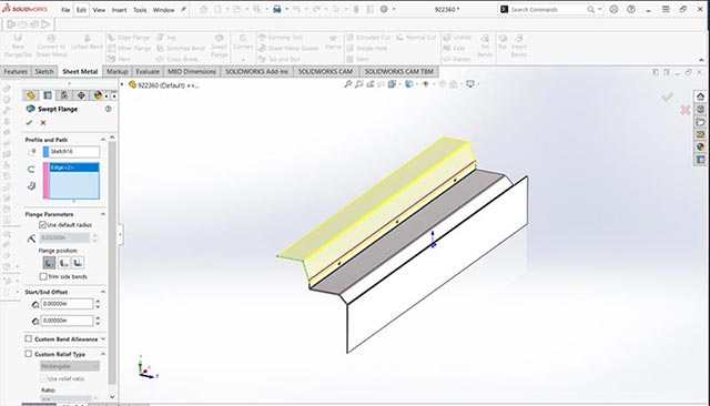 Swept Flange