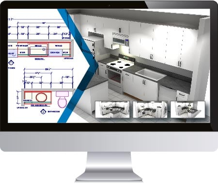 Accelerated cabinet shop drawings development by 20-30% using 2020 Design